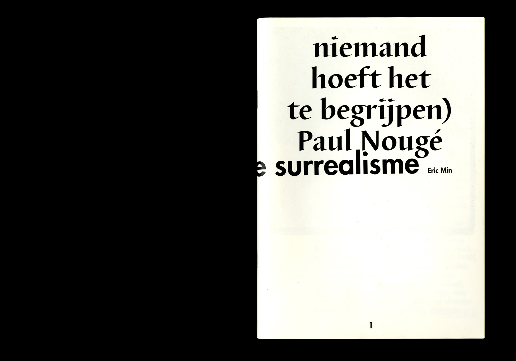 Paul Nouge Booklet